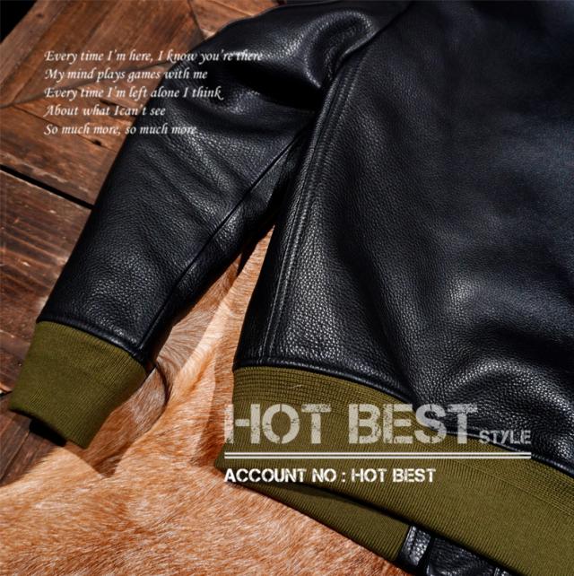 1.2mm カウハイド USAF TYPE MA-1 フライトジャケット ボマーボンバー タンニンなめし 牛革