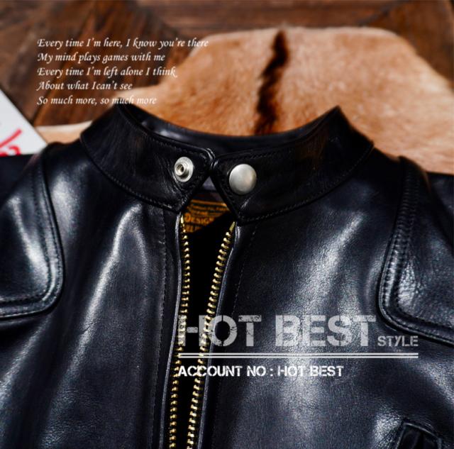 1.6mm イタリアンレザー ホースハイド 50年代 パテッド シングルライダース レザージャケット トスカーナ植物鞣し 馬革