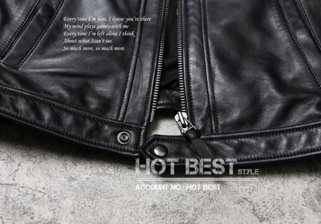 1.0mm ゴートスキン 襟付き スポーツジャケット メンズ 革ジャン ボマーボンバー ライダース イタリアンレザー 山羊革