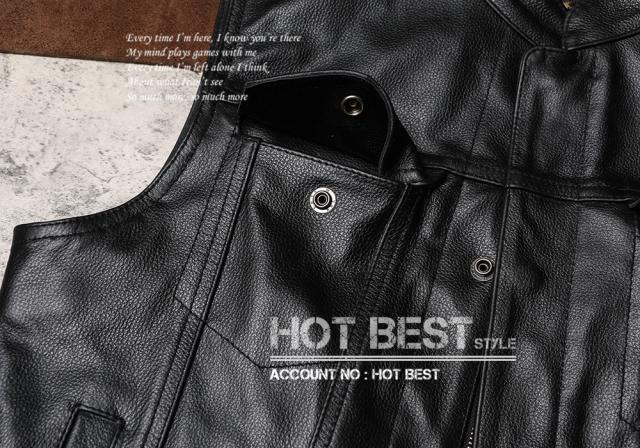 1.0mm カウハイド 本革 メンズ レザーベスト 本革ベスト 皮ベスト ジレ レザージャケット 牛革