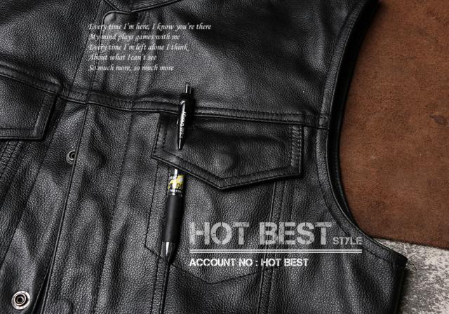 1.0mm カウハイド 本革 メンズ レザーベスト 本革ベスト 皮ベスト ジレ レザージャケット 牛革