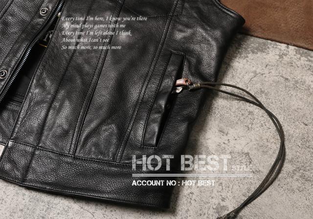 1.0mm ゴートスキン 本革 メンズ レザーベスト 本革ベスト 皮ベスト ジレ レザージャケット 山羊革