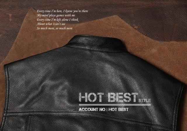 1.0mm ゴートスキン 本革 メンズ レザーベスト 本革ベスト 皮ベスト ジレ レザージャケット 山羊革