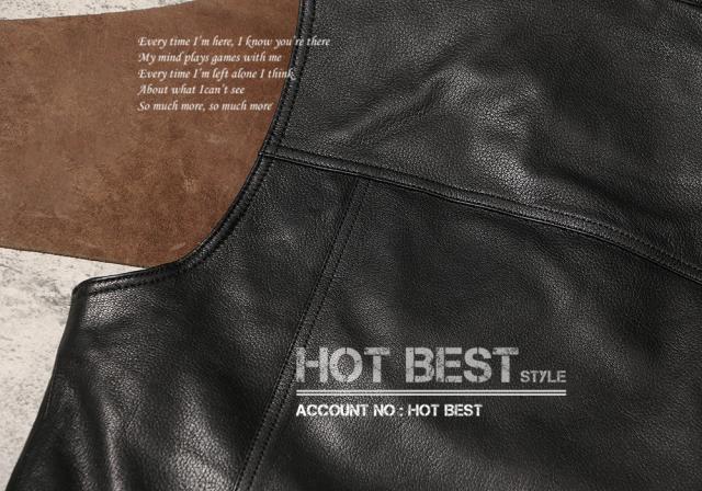 1.0mm ゴートスキン 本革 メンズ レザーベスト 本革ベスト 皮ベスト ジレ レザージャケット 山羊革