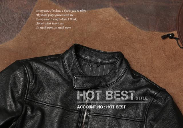 1.0mm ゴートスキン 復刻30年代スタイル メンズ 革ジャン シングルライダース レザージャケット 山羊革