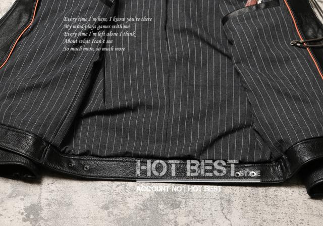 1.0mm ゴートスキン 復刻30年代スタイル メンズ 革ジャン シングルライダース レザージャケット 山羊革