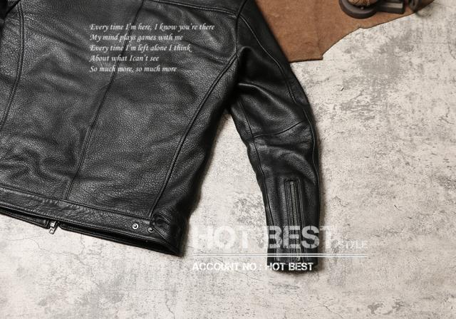 1.0mm ゴートスキン 復刻30年代スタイル メンズ 革ジャン シングルライダース レザージャケット 山羊革