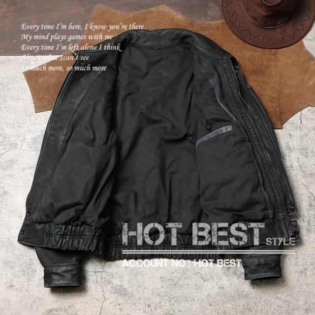 1.3mm カウハイド 復刻30年代スタイル ウォッシュ加工 ヴィンテージ シングルライダース メンズ 革ジャン レザージャケット 牛革