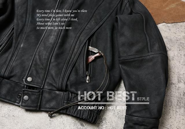 1.3mm カウハイド 復刻30年代スタイル ウォッシュ加工 ヴィンテージ シングルライダース メンズ 革ジャン レザージャケット 牛革