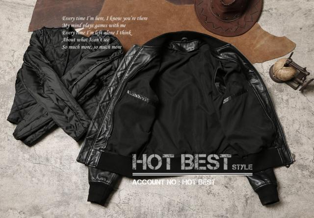 1.0mm ゴートスキン メンズ USAAF TYPE MA-1 フライトジャケット 革ジャン ボマーボンバー レザー 山羊革