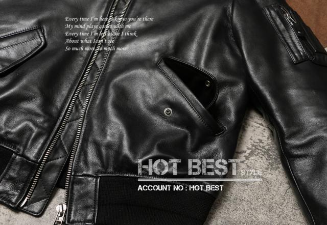 1.0mm ゴートスキン メンズ USAAF TYPE MA-1 フライトジャケット 革ジャン ボマーボンバー レザー 山羊革