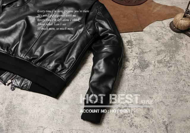 1.0mm ゴートスキン メンズ USAAF TYPE MA-1 フライトジャケット 革ジャン ボマーボンバー レザー 山羊革