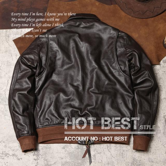 1.0mm カウハイド CWU 45P ミリタリー US フライトジャケット メンズ 革ジャンMA-1 軽量 イタリアンレザー 牛革