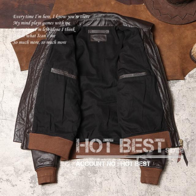 1.0mm カウハイド CWU 45P ミリタリー US フライトジャケット メンズ 革ジャンMA-1 軽量 イタリアンレザー 牛革