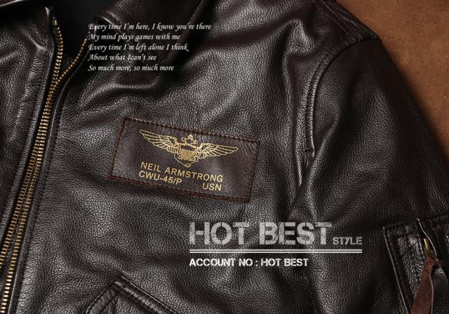 1.0mm カウハイド CWU 45P ミリタリー US フライトジャケット メンズ 革ジャンMA-1 軽量 イタリアンレザー 牛革