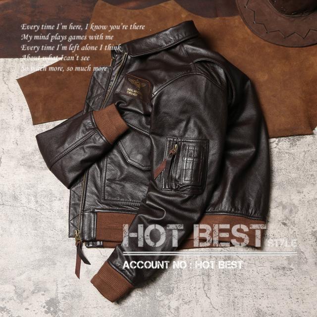 1.0mm カウハイド CWU 45P ミリタリー US フライトジャケット メンズ 革ジャンMA-1 軽量 イタリアンレザー 牛革