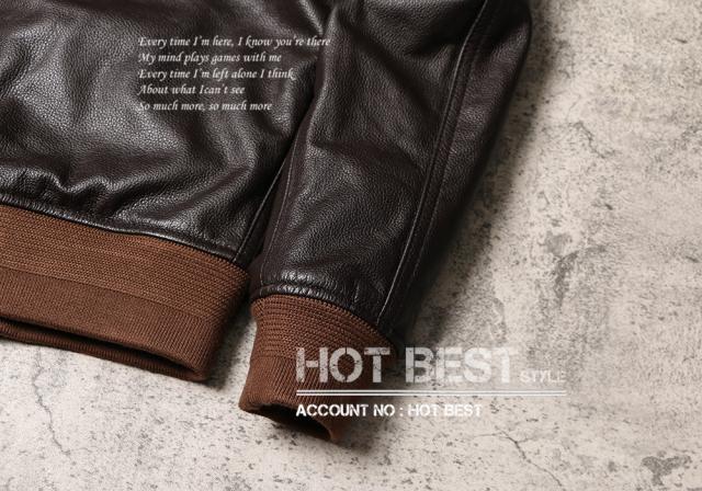 1.0mm カウハイド CWU 45P ミリタリー US フライトジャケット メンズ 革ジャンMA-1 軽量 イタリアンレザー 牛革