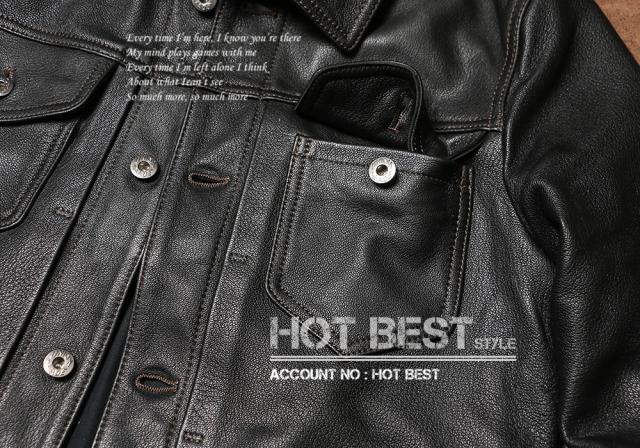 1.0mm ゴートスキン サードタイプ Gジャン ライダース メンズ 革ジャン レザージャケット  557 3rd Type 山羊革