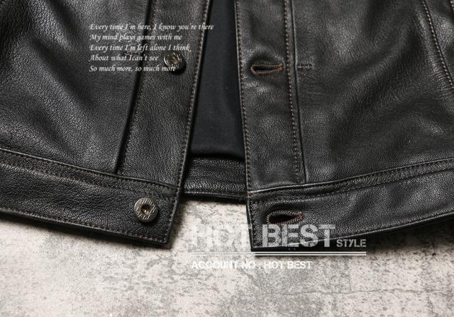 1.0mm ゴートスキン サードタイプ Gジャン ライダース メンズ 革ジャン レザージャケット  557 3rd Type 山羊革