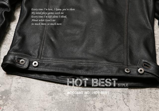 1.0mm ゴートスキン サードタイプ Gジャン ライダース メンズ 革ジャン レザージャケット  557 3rd Type 山羊革