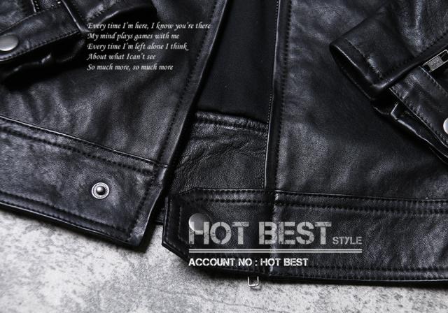 1.0mm ゴートスキン 復刻30年代スタイル パテッド メンズ 革ジャン シングルライダース レザージャケット 植物鞣し 山羊革