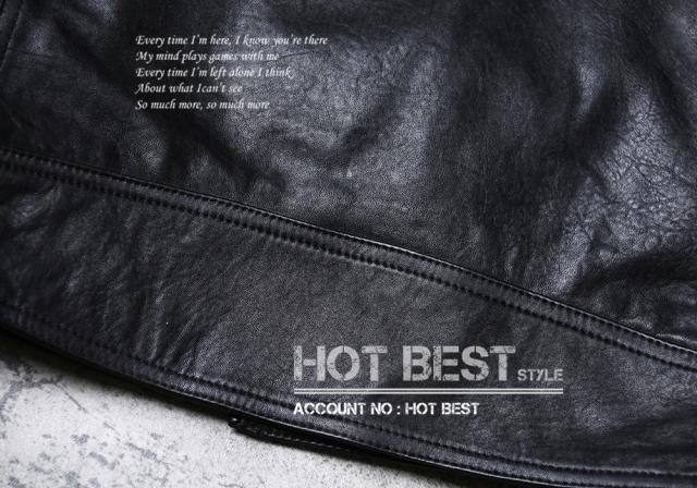 1.0mm ゴートスキン 復刻30年代スタイル パテッド メンズ 革ジャン シングルライダース レザージャケット 植物鞣し 山羊革