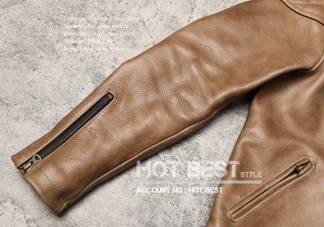 1.2mm カウハイド 50年代 パテッド シングルライダース メンズ 革ジャン レザージャケット PADDED タンニンなめし 牛革