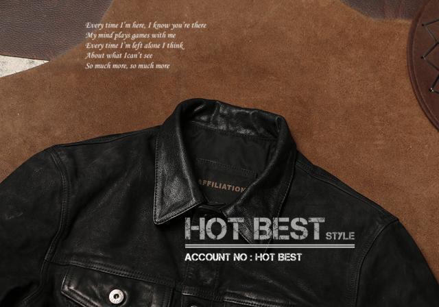 0.8mm ゴートスキン サードタイプ Gジャン ライダース 柔らかい メンズ 革ジャン レザージャケット  557 3rd Type 山羊革