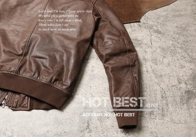 1.2mm カウハイド 復刻30年代 USAF TYPE A-2 デザイナーズ メンズ 革ジャン フライトジャケット タンニンなめし 染料仕上げ 牛革