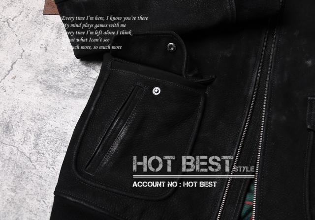 1.2mm カウハイド 復刻30年代 USAF TYPE A-2 デザイナーズ メンズ 革ジャン フライトジャケット タンニンなめし 染料仕上げ 牛革