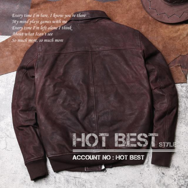 0.9mm ゴートスキン 復刻30年代 USAF TYPE A-2 デザイナーズ メンズ 革ジャン フライトジャケット タンニンなめし 染料仕上げ 山羊革