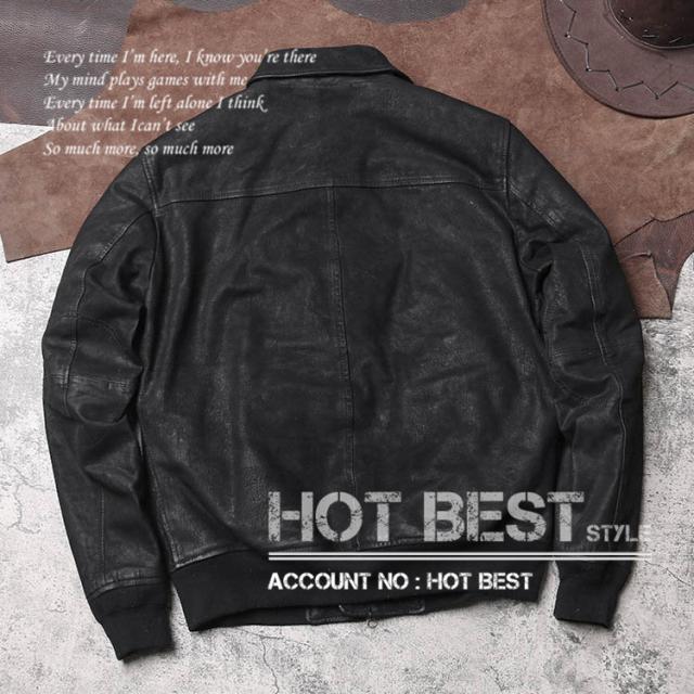 0.9mm ゴートスキン 復刻30年代 USAF TYPE A-2 デザイナーズ メンズ 革ジャン フライトジャケット タンニンなめし 染料仕上げ 山羊革