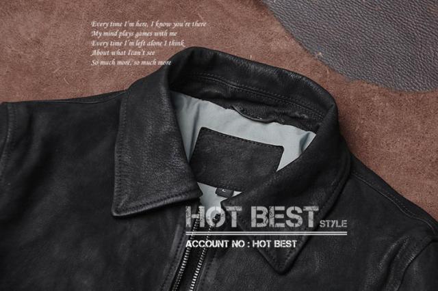 0.9mm ゴートスキン 復刻30年代 USAF TYPE A-2 デザイナーズ メンズ 革ジャン フライトジャケット タンニンなめし 染料仕上げ 山羊革