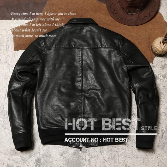 0.9mm ゴートスキン 復刻30年代 USAF TYPE A-2 デザイナーズ メンズ 革ジャン フライトジャケット タンニンなめし 染料仕上げ 山羊革