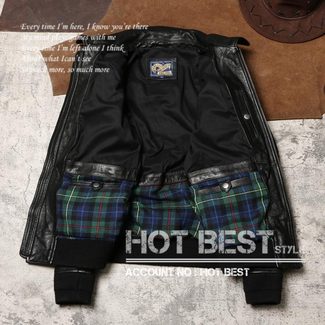 0.9mm ゴートスキン 復刻30年代 USAF TYPE A-2 デザイナーズ メンズ 革ジャン フライトジャケット タンニンなめし 染料仕上げ 山羊革