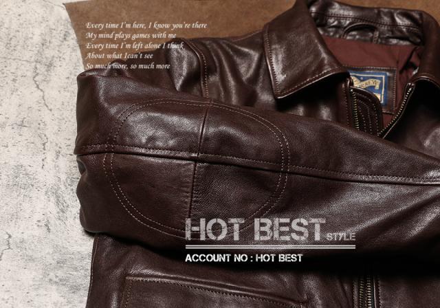 0.9mm ゴートスキン 復刻30年代 USAF TYPE A-2 デザイナーズ メンズ 革ジャン フライトジャケット タンニンなめし 染料仕上げ 山羊革