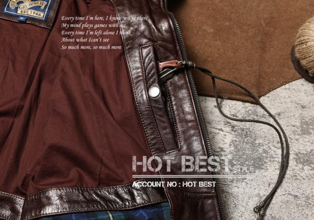 0.9mm ゴートスキン 復刻30年代 USAF TYPE A-2 デザイナーズ メンズ 革ジャン フライトジャケット タンニンなめし 染料仕上げ 山羊革