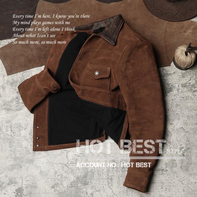 1.2mm カウスエード 復刻20年代 A-1タイプ コサックスポーツジャケット メンズ 革ジャン ボマー ボンバー フライト イタリアンレザー 牛革