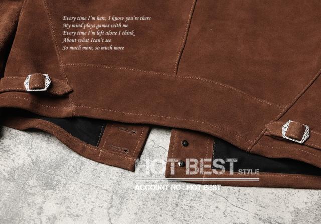 1.2mm カウスエード 復刻20年代 A-1タイプ コサックスポーツジャケット メンズ 革ジャン ボマー ボンバー フライト イタリアンレザー 牛革