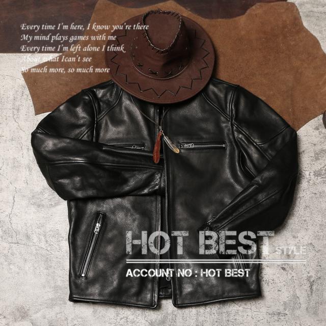 1.2mm カウハイド スタンダードスタイル シングルライダース レザージャケット イタリアンレザー 牛革
