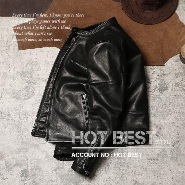 1.2mm カウハイド スタンダードスタイル シングルライダース レザージャケット イタリアンレザー 牛革