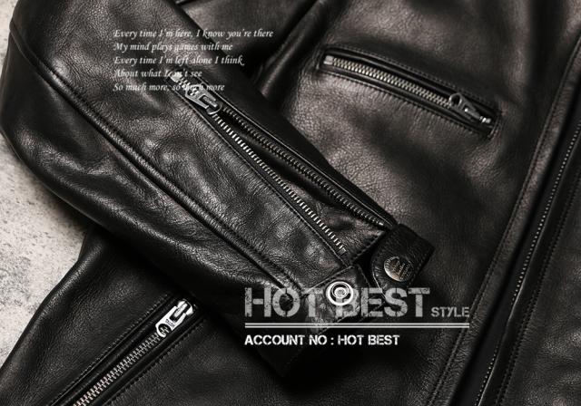1.2mm カウハイド スタンダードスタイル シングルライダース レザージャケット イタリアンレザー 牛革