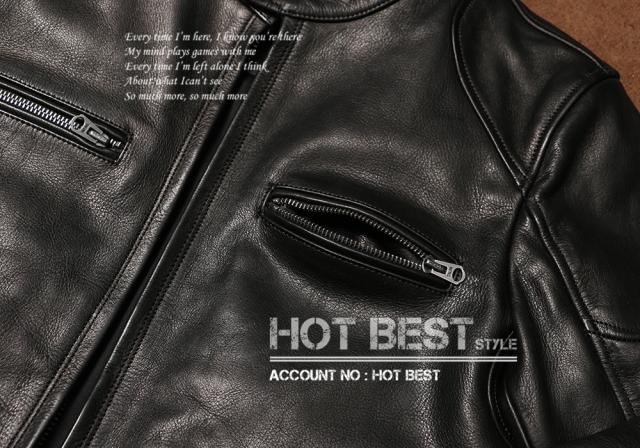 1.2mm カウハイド スタンダードスタイル シングルライダース レザージャケット イタリアンレザー 牛革