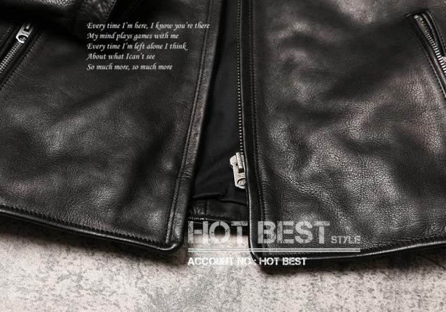 1.2mm カウハイド スタンダードスタイル シングルライダース レザージャケット イタリアンレザー 牛革