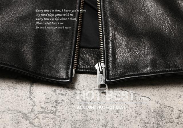 1.2mm カウハイド スタンドカラー シングルライダース メンズ 革ジャン レザージャケット イタリアンレザー 牛革