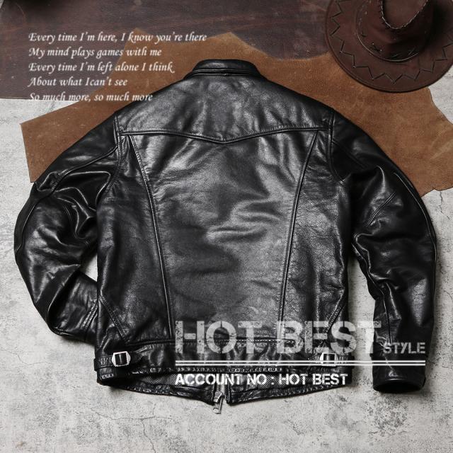 1.2mm カウハイド 復刻40年代 アビエイタースタイル メンズ 革ジャン レザージャケット オイルワックスレザー 牛革