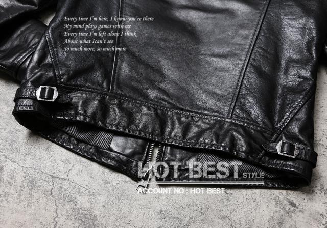 1.2mm カウハイド 復刻40年代 アビエイタースタイル メンズ 革ジャン レザージャケット オイルワックスレザー 牛革