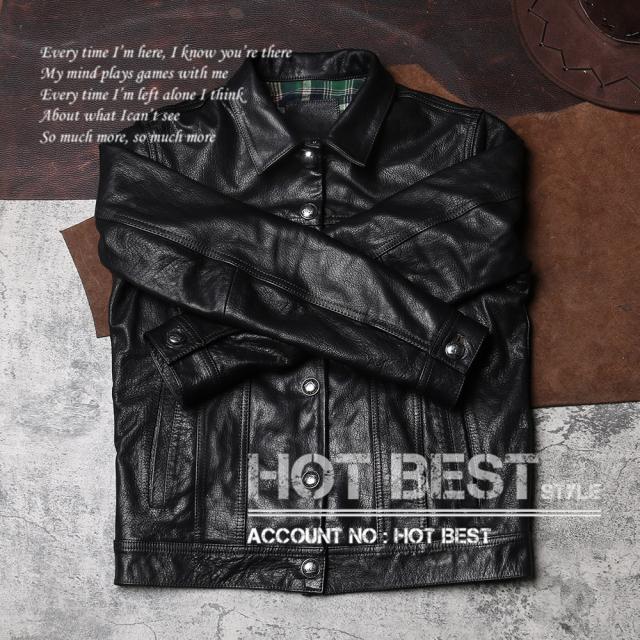 1.0mm ゴートスキン サードタイプ Gジャン ライダース メンズ 革ジャン レザージャケット 557 3rd Type ワックスレザー 山羊革