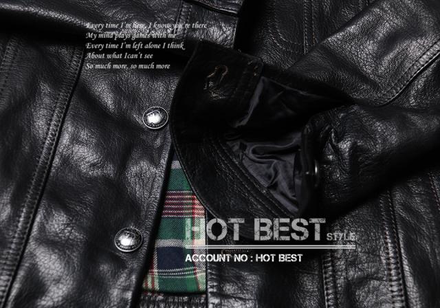 1.0mm ゴートスキン サードタイプ Gジャン ライダース メンズ 革ジャン レザージャケット 557 3rd Type ワックスレザー 山羊革