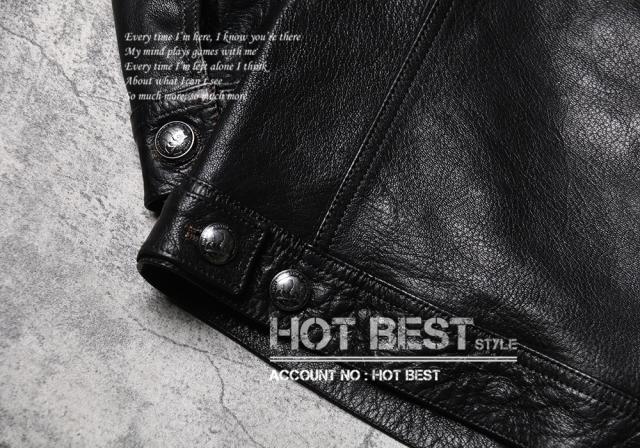 1.0mm ゴートスキン サードタイプ Gジャン ライダース メンズ 革ジャン レザージャケット 557 3rd Type ワックスレザー 山羊革